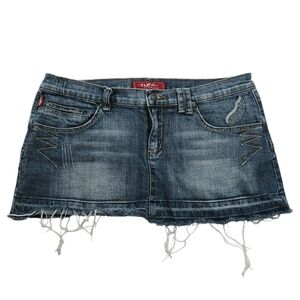 TYTE Y2K Distressed Denim Mini Skirt Juniors Size 11
